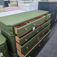 Secret Garden 9 drawers green dresser