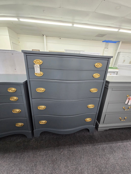 Bassett dark green lacquered chest