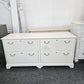 Solid wood off white dresser/file cabinet