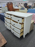 8 drawers white dresser