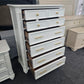 Havertys alabaster lacquered bamboo chest