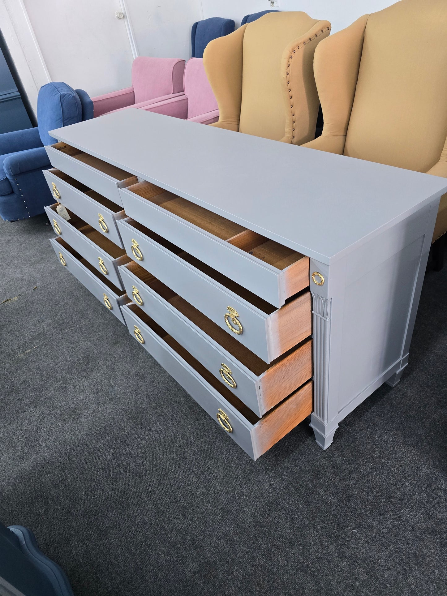 Regency gray Bodart dresser