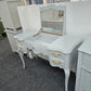 Solid wood french provincial blue Lacquered vanity