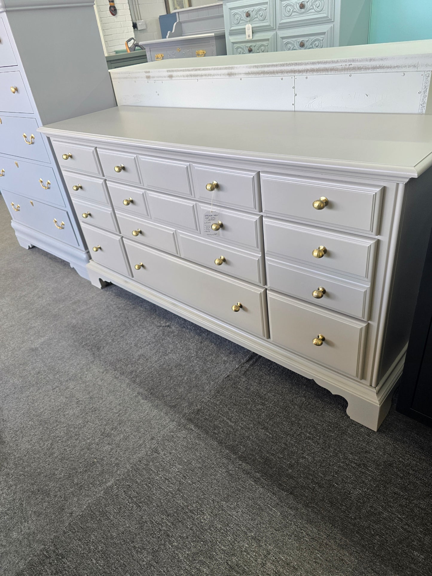 American Drew gray dresser