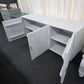 Rustic white lacquered cabinet