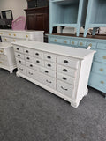 American drew white distressed dresser