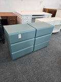 LANE pair of teal nightstands