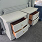 Light gray pair of nightstands
