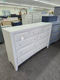 9 drawers gray dresser