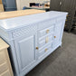 Super cute blue 6 drawers 2 doors dresser