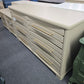 6 drawers beige dresser