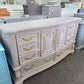 Solid wood purple dresser