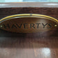 Minty green lacquered Havertys dresser/stand