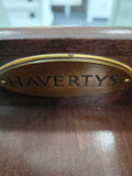 Minty green lacquered Havertys dresser/stand