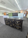 Solid wood black Distressed dresser