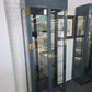 Green lacquered glass cabinet