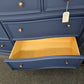 Navy blue 7 drawers dresser