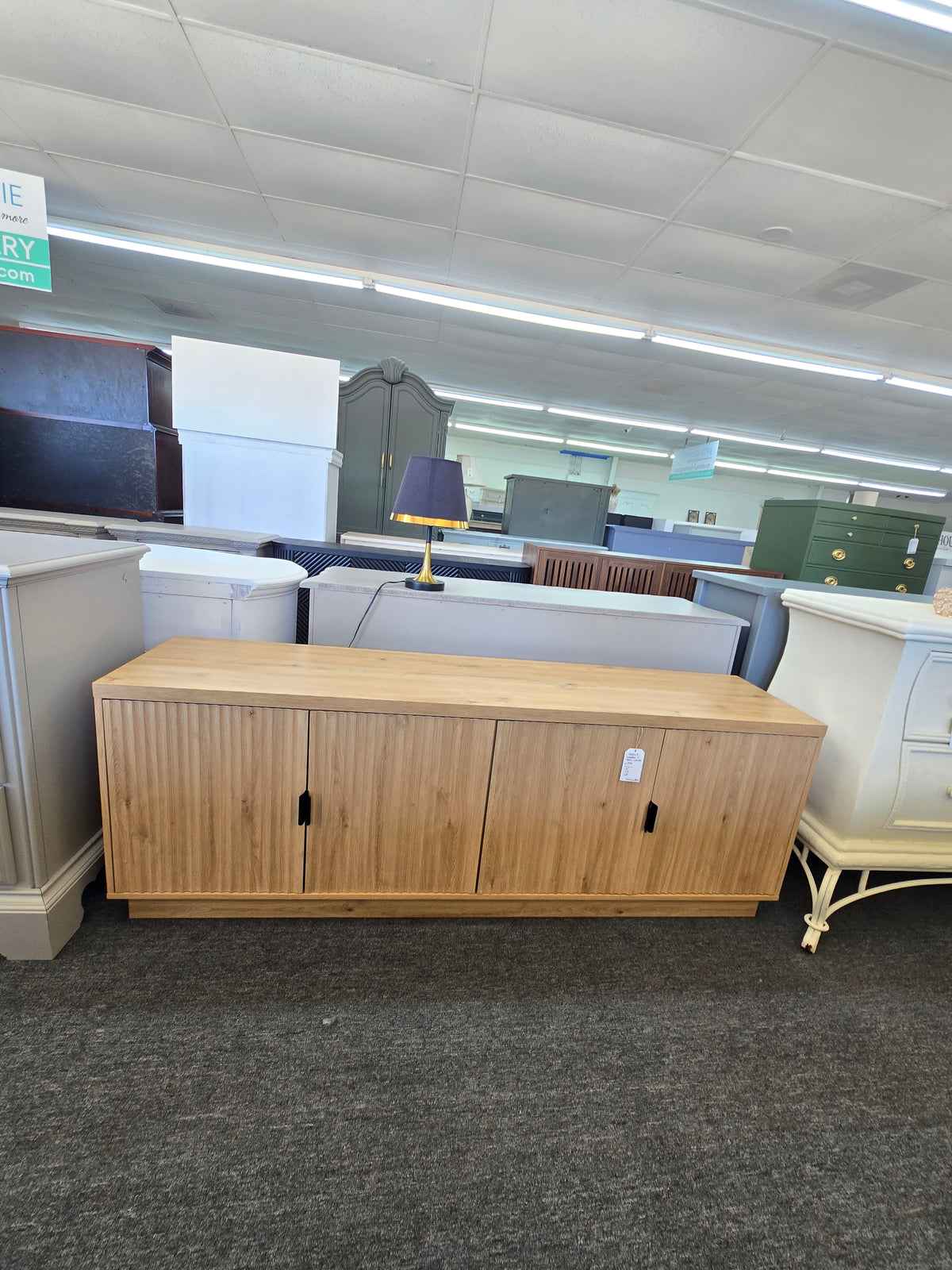 New- wooden 4 doors low profile cabinet