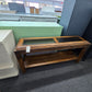 Rustic wood entry table