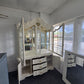 Gorgeous cream lacquered china cabinet