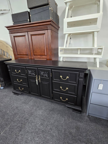 Vintage black dresser