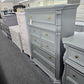 Liberty green gray lacquered chest