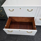 Solid wood off white dresser/file cabinet