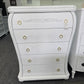 Bombay white Distressed chest