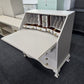 Antique beige secretary chest