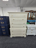 6 big drawers cream chest