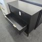 3 drawers black dresser
