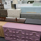 Purple vintage long dresser