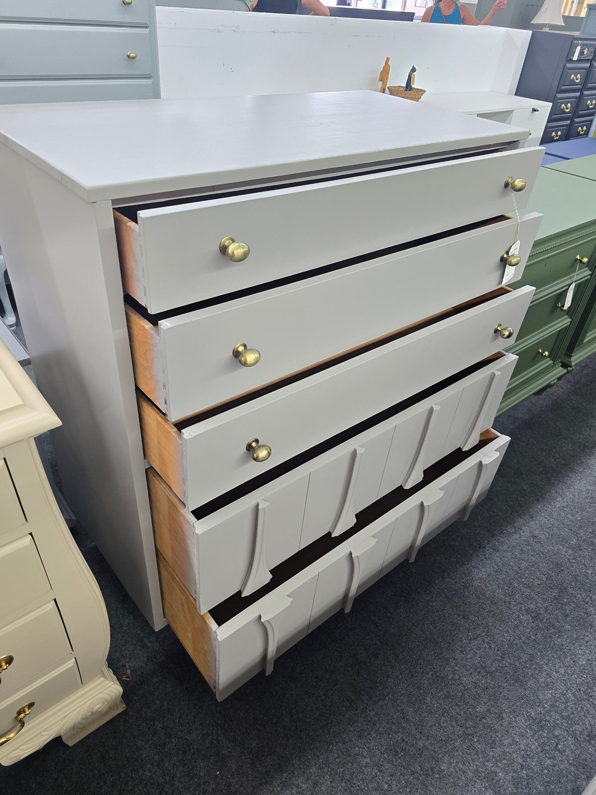 MCM gray chest