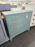 Southampton teal solid wood dresser