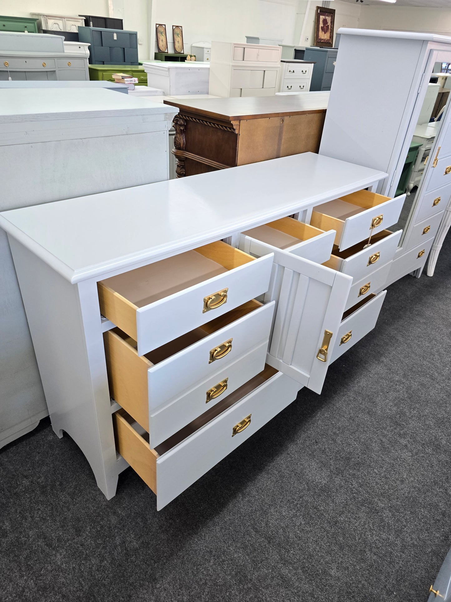 Universal light blue dresser