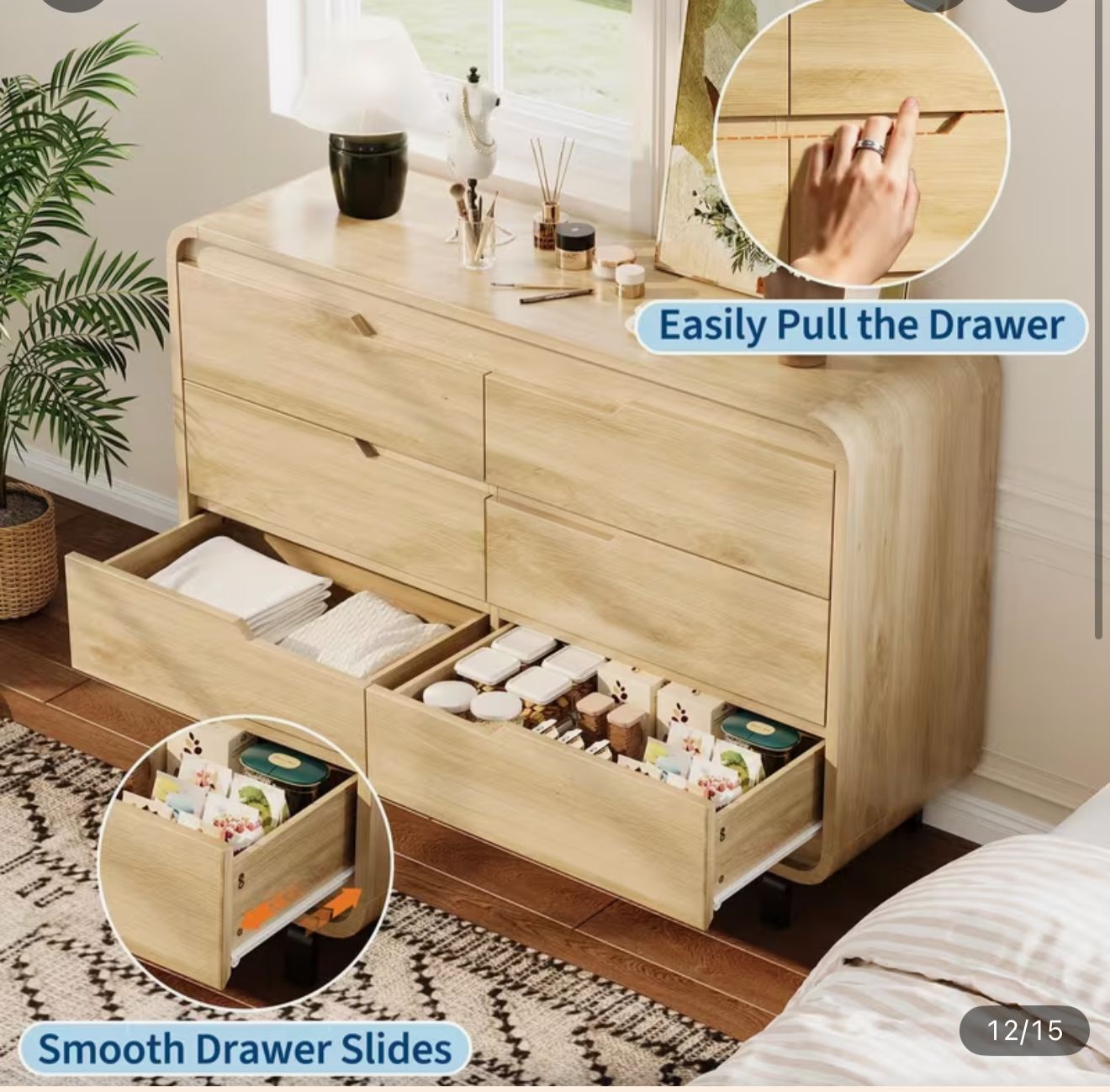 MCM 6 drawers dresser - new