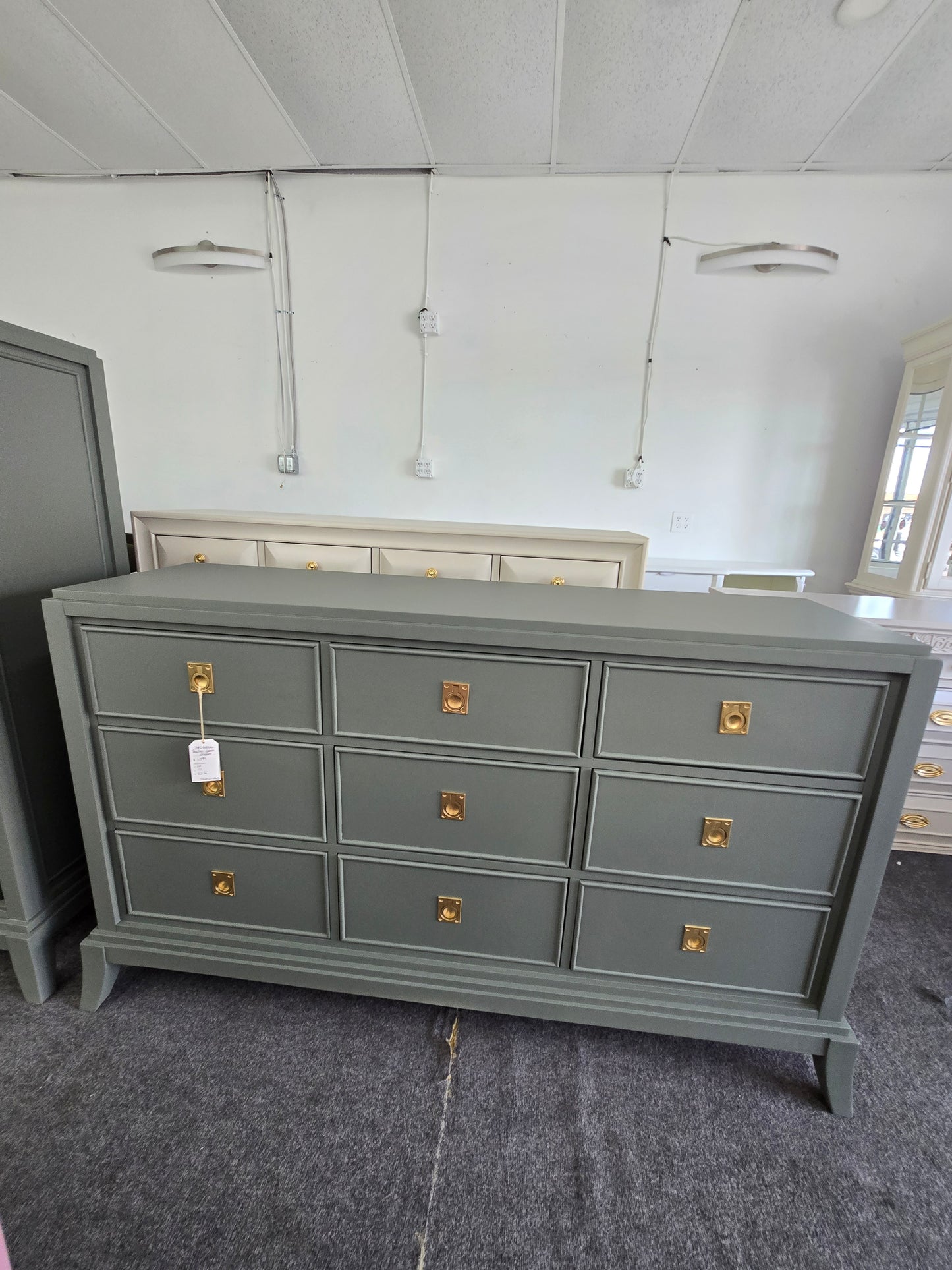 Broyhill gorgeous green dresser