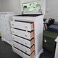 White lacquered chest with jewelry compartment