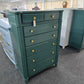 Mount Vernon green lacquered chest