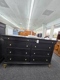 8 drawers black dresser