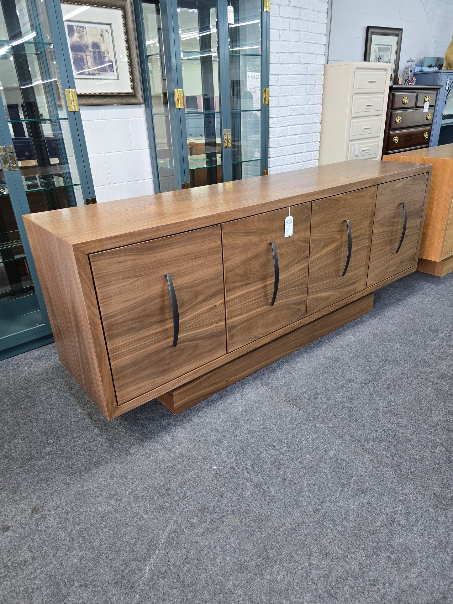 Gorgeous new  solid wood walnut HC sideboard