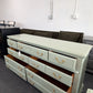 Green vintage 7 drawers dresser