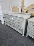 Beautiful gray carved dresser