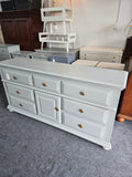 Rare gray 9 drawers dresser