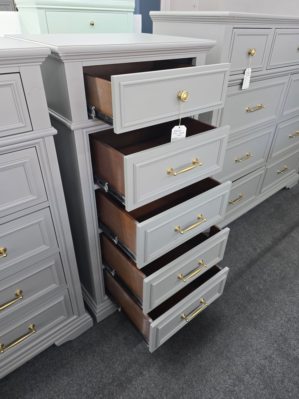 Universal gray lingerie chest