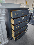 Solid wood inkwell tall chest