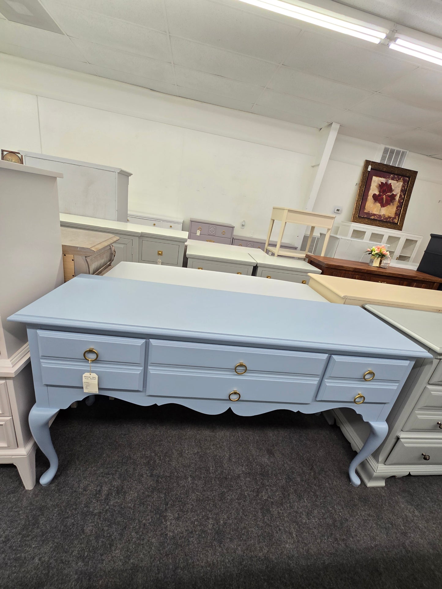 American Drew blue buffet