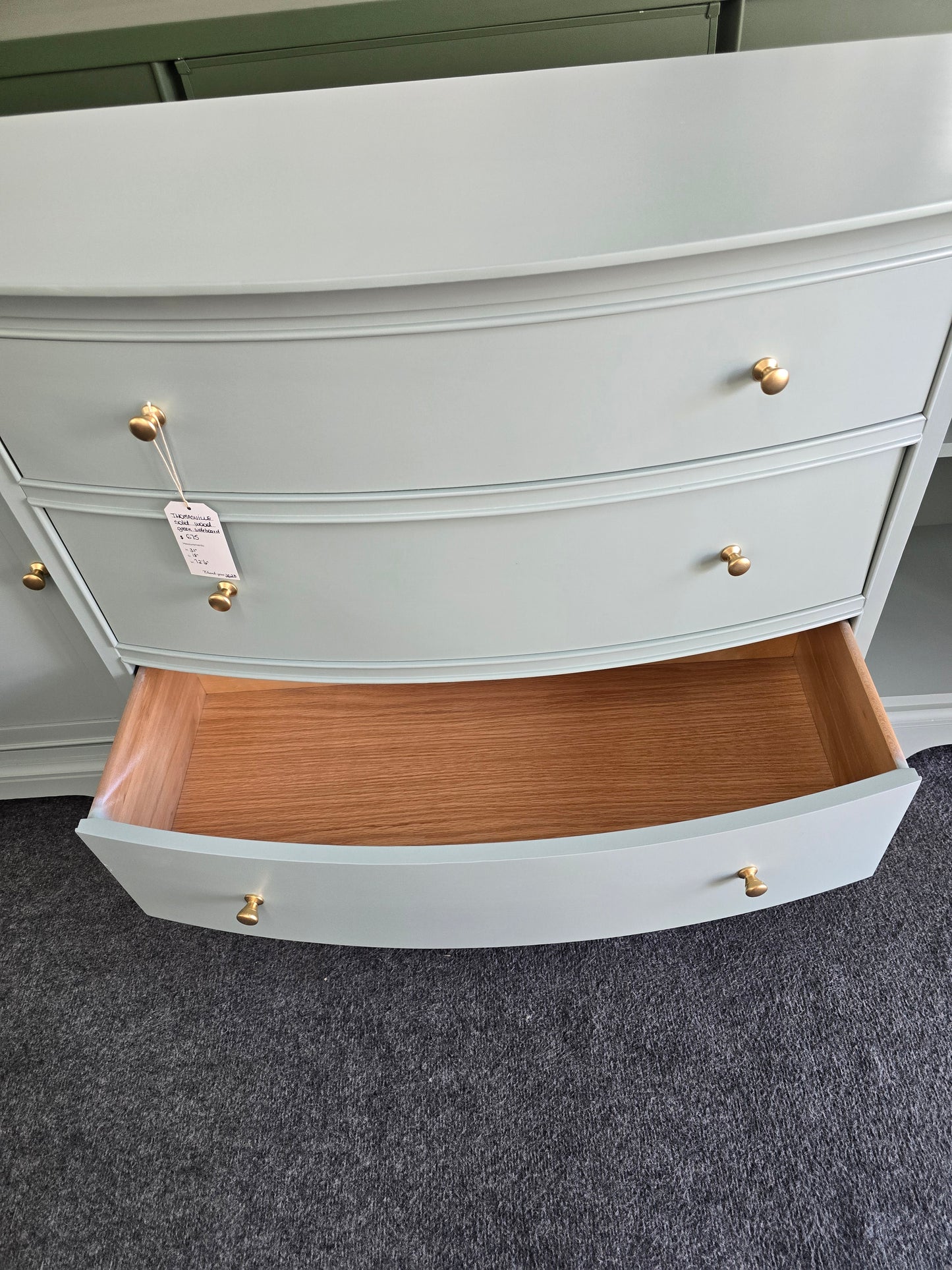 Thomasville green long sideboard