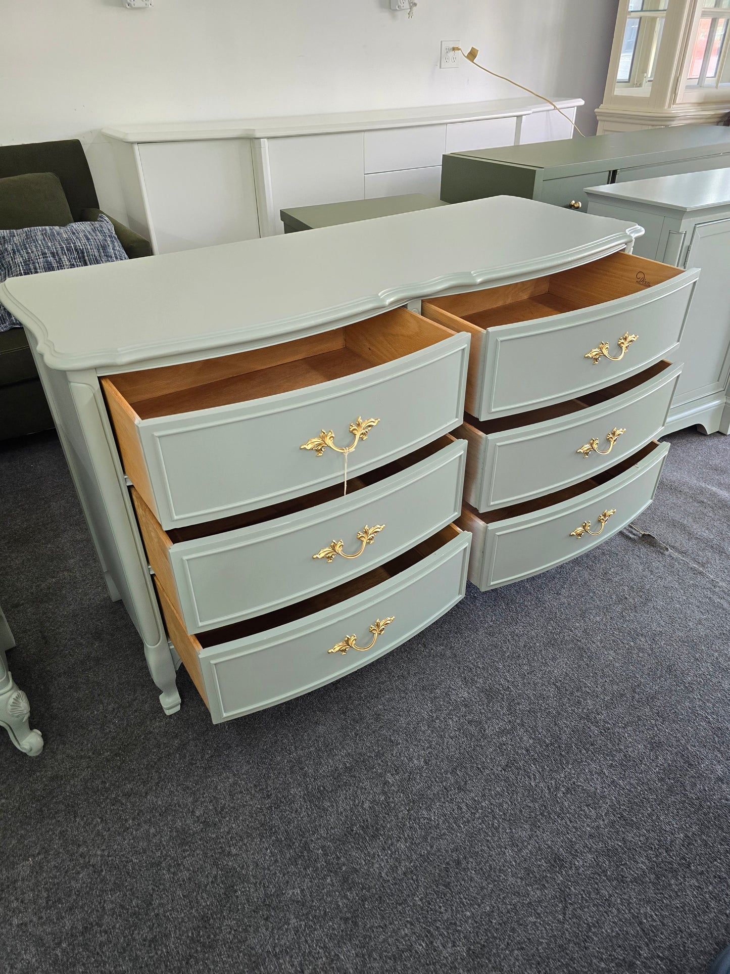 Dixie french provincial grewn dresser