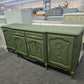 Solid wood french provincial green cabinet